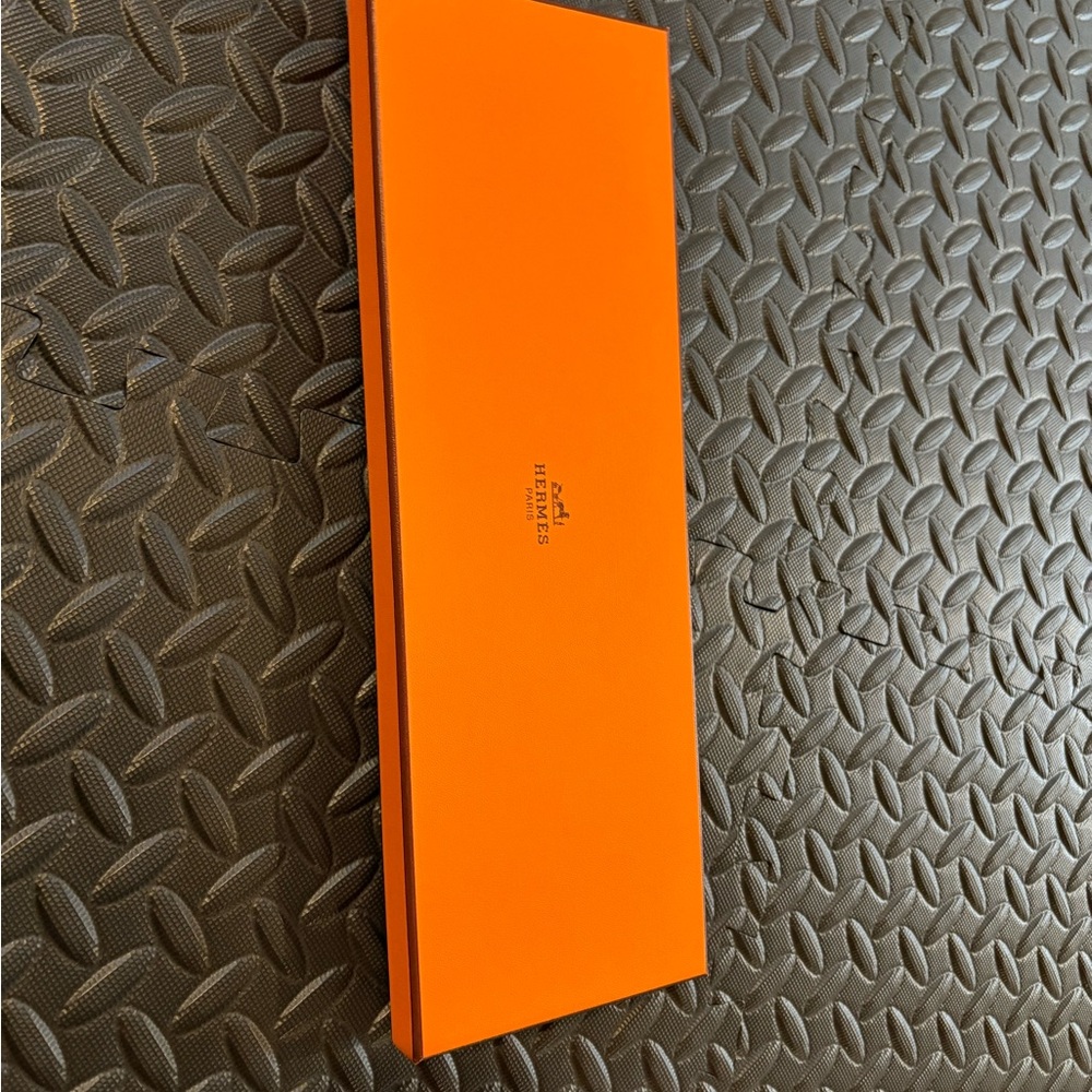 Hermes Orange Tie Box